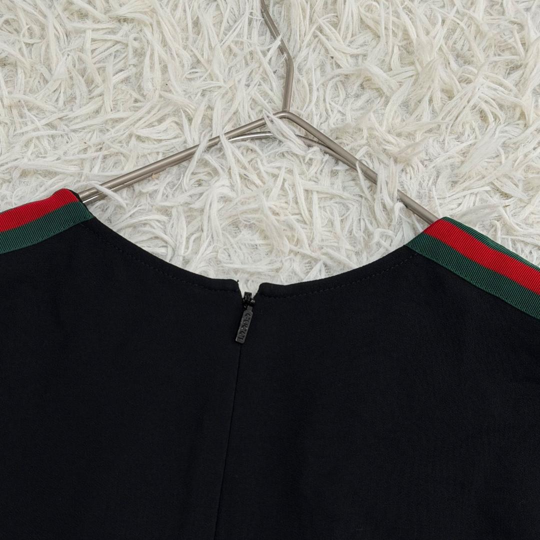 16574✨GUCCI シェリーライン サイドライン ワンピース 40 L