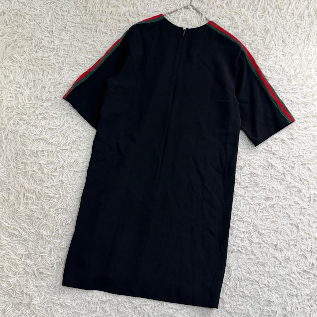 16574✨GUCCI シェリーライン サイドライン ワンピース 40 L