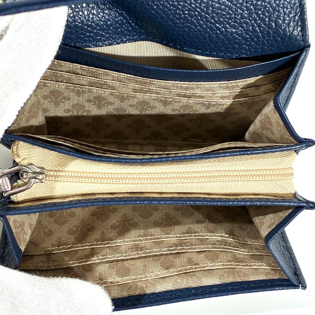 未使用級★ PATRICK COX 二つ折り財布 フルール・ド・リス柄