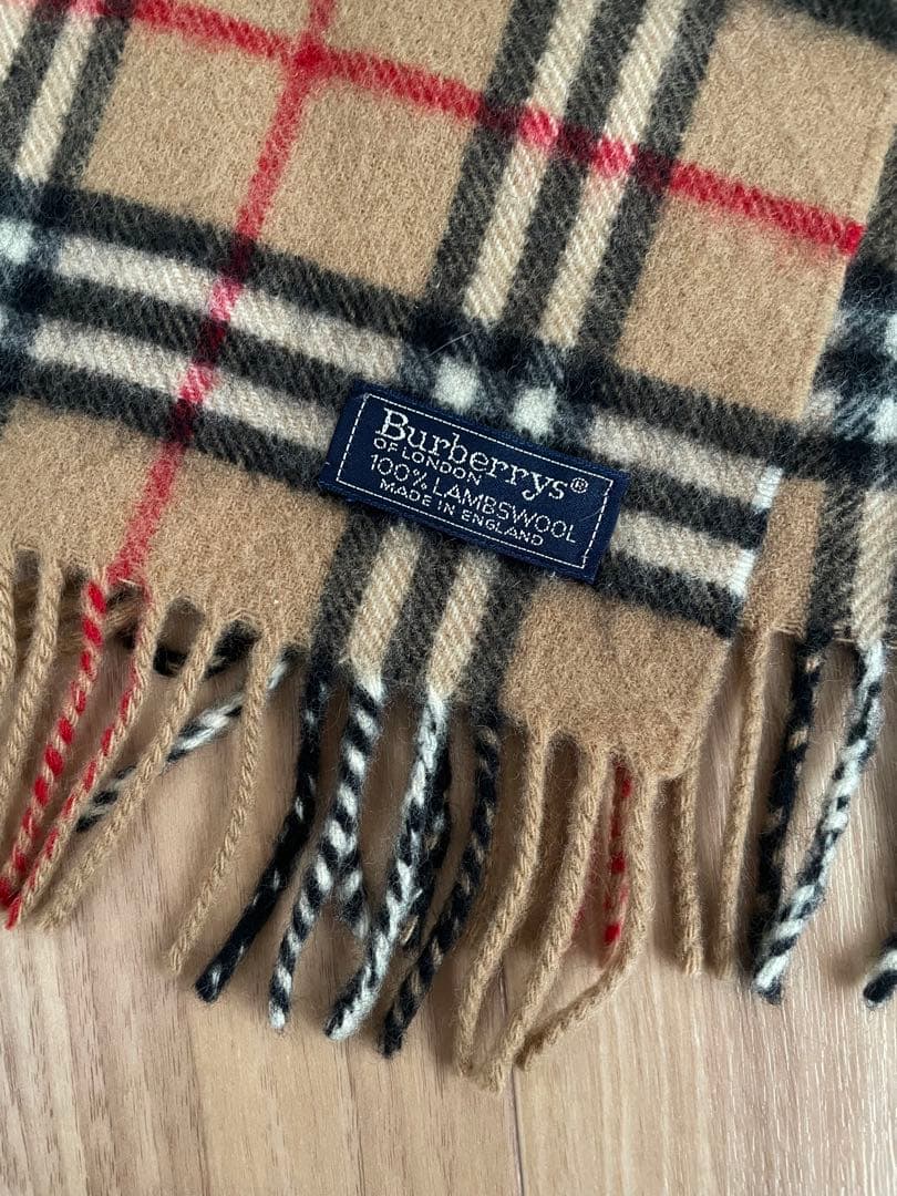 美品✨ Burberrys ノバチェック　マフラー ラムウール　ベージュ