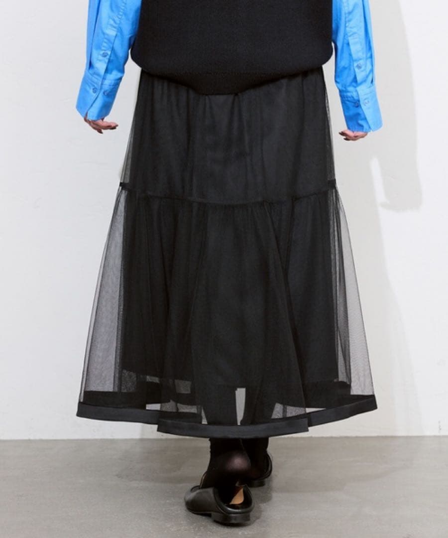 SLOBE IENA 人気完売　チュールギャザースカート