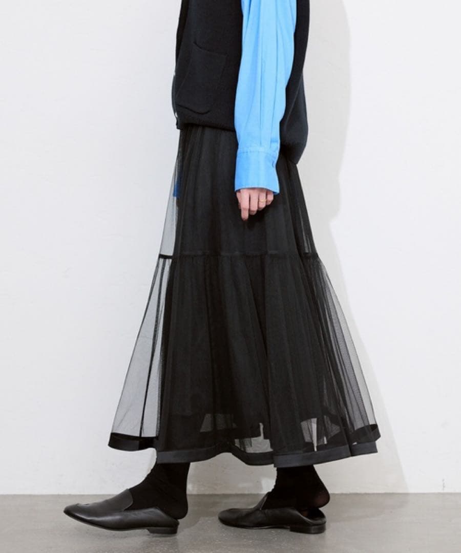 SLOBE IENA 人気完売　チュールギャザースカート