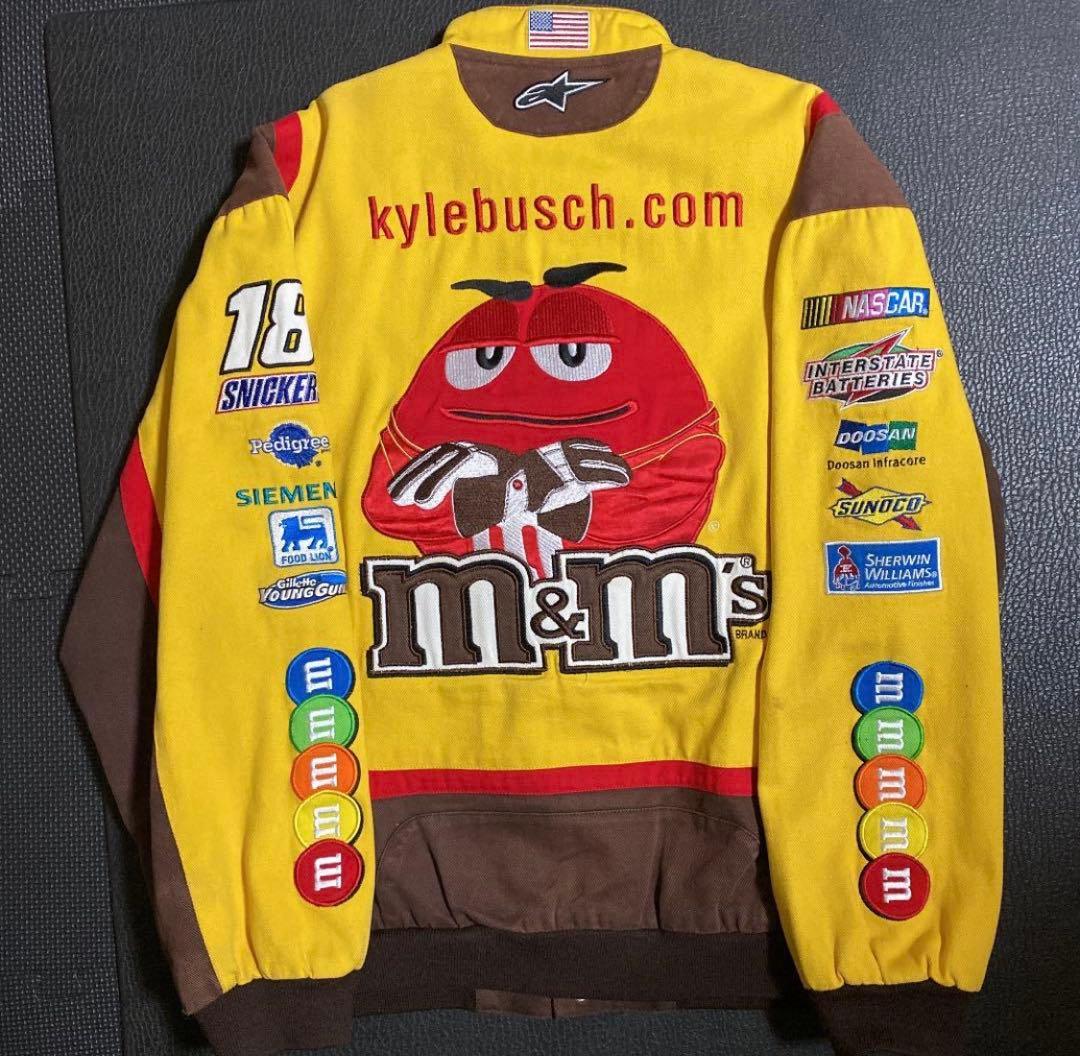 古着 m&m's XL レーシングジャケット JH design