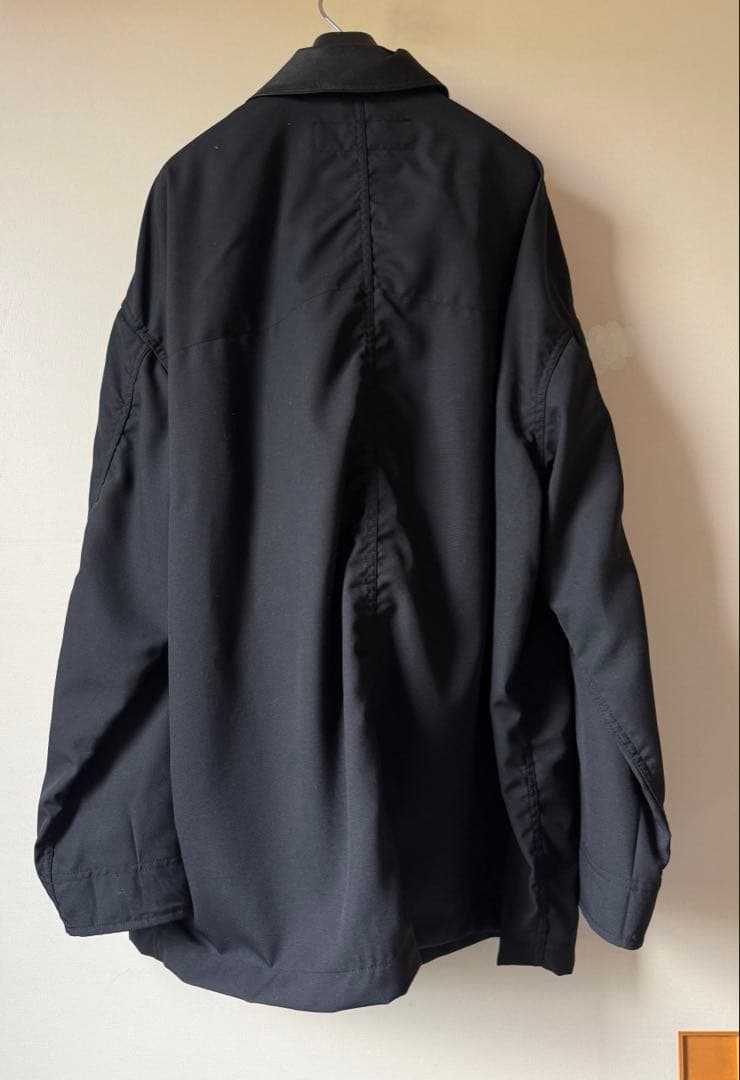 ジャケット・アウター CDGH LEATHER COLLAR COVERALL JACKET