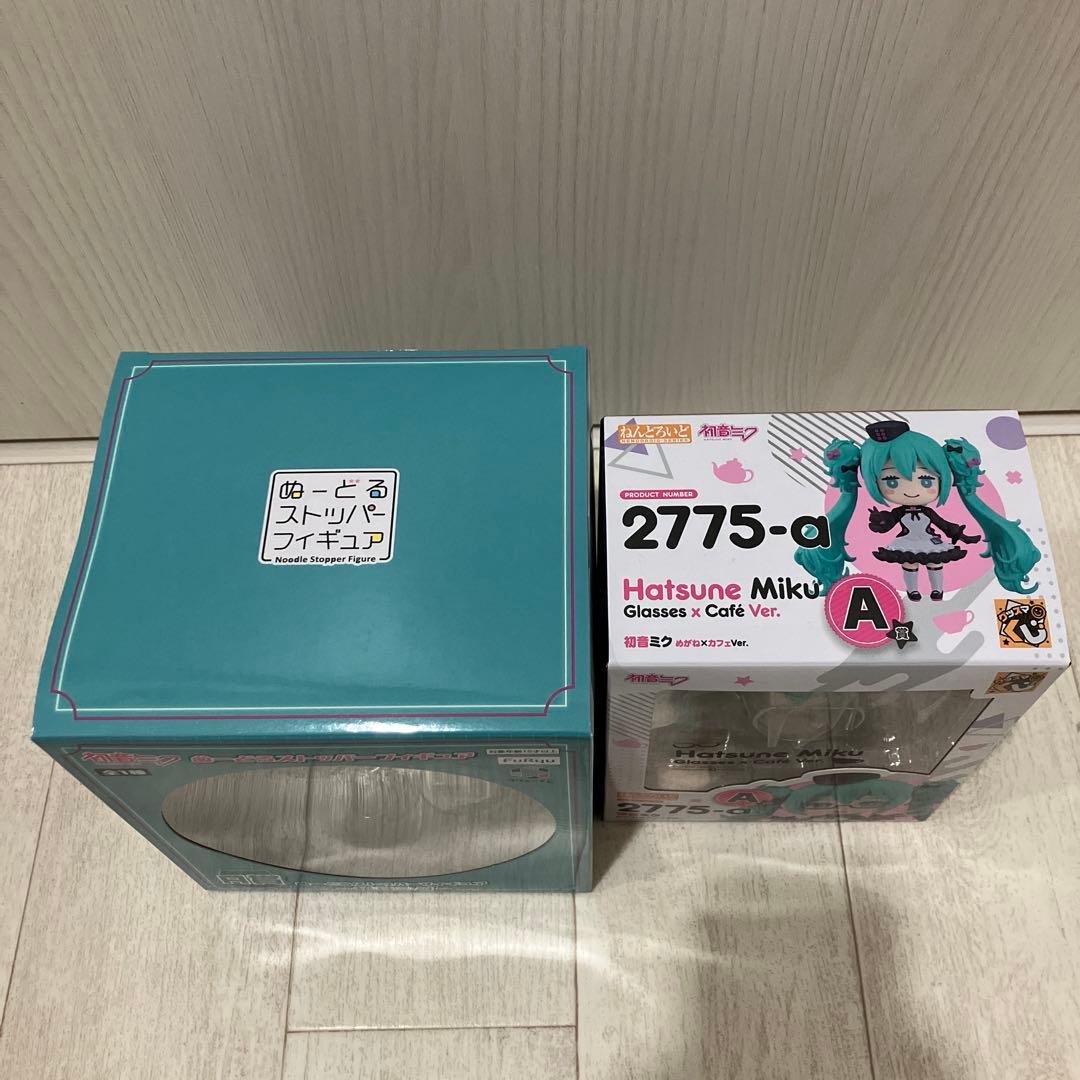 グッスマくじ　初音ミク めがね×カフェ&フリューくじ　ぬーどるストッパーA賞