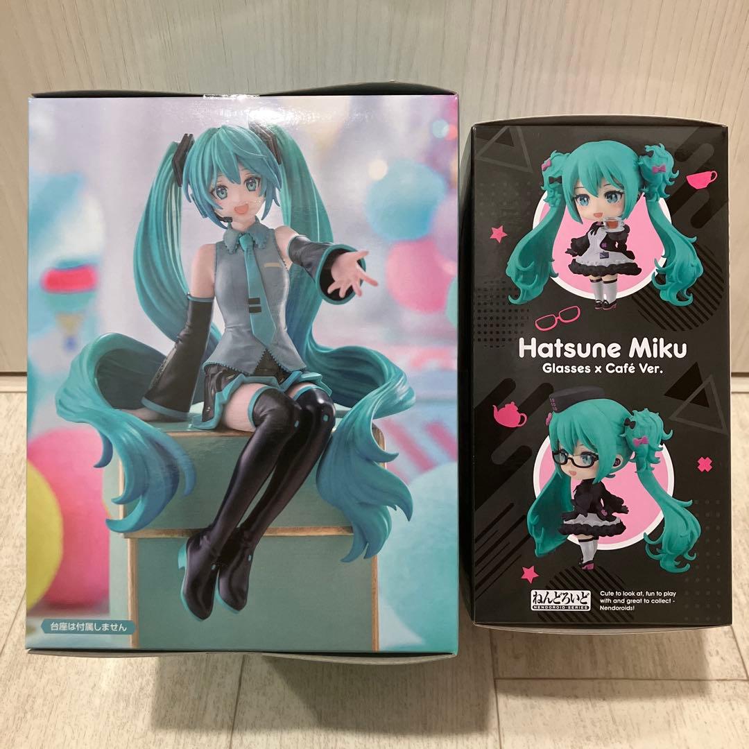 グッスマくじ　初音ミク めがね×カフェ&フリューくじ　ぬーどるストッパーA賞