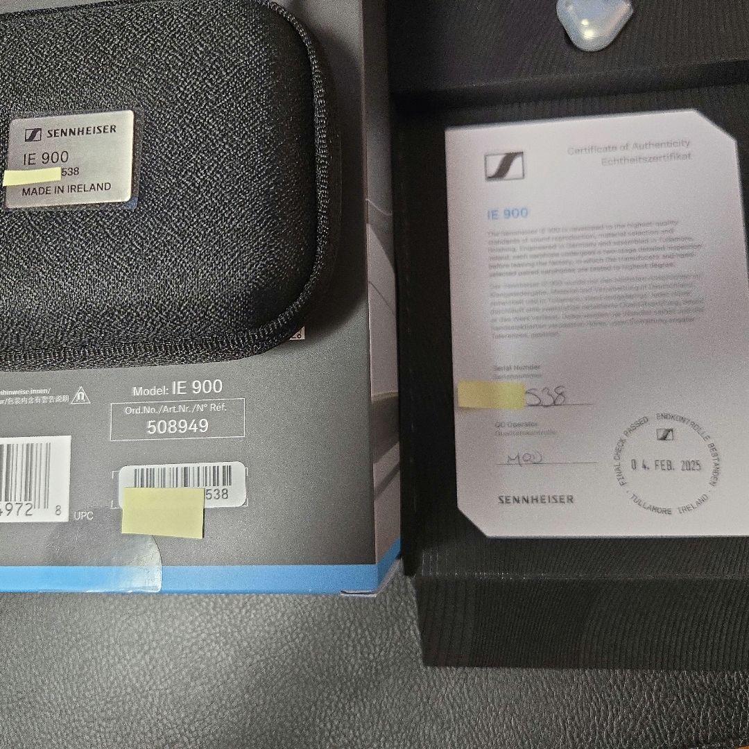 【極美品】Sennheiser ゼンハイザー IE 900 有線イヤホン