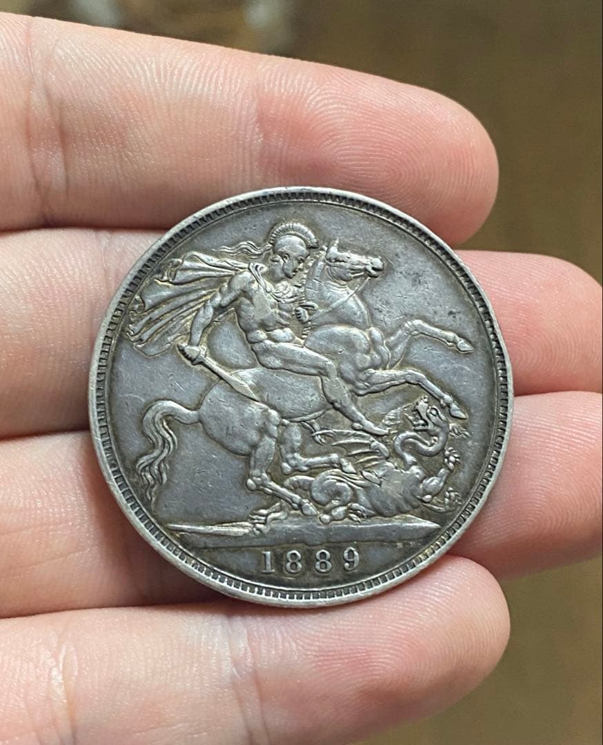 1889年 ヴィクトリア女王 銀貨 1ドル 本物保証