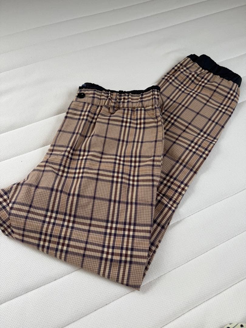 sacai チェック柄パンツ　サイズ2