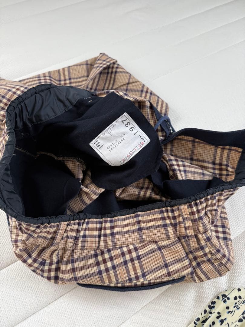 sacai チェック柄パンツ　サイズ2
