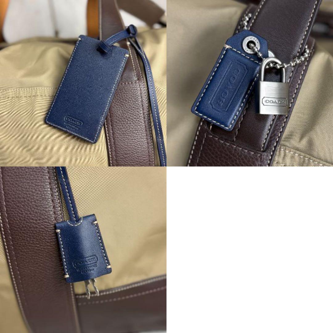 美品♡パドロック♡鍵付♡COACH コーチ 2way ボストンバッグ