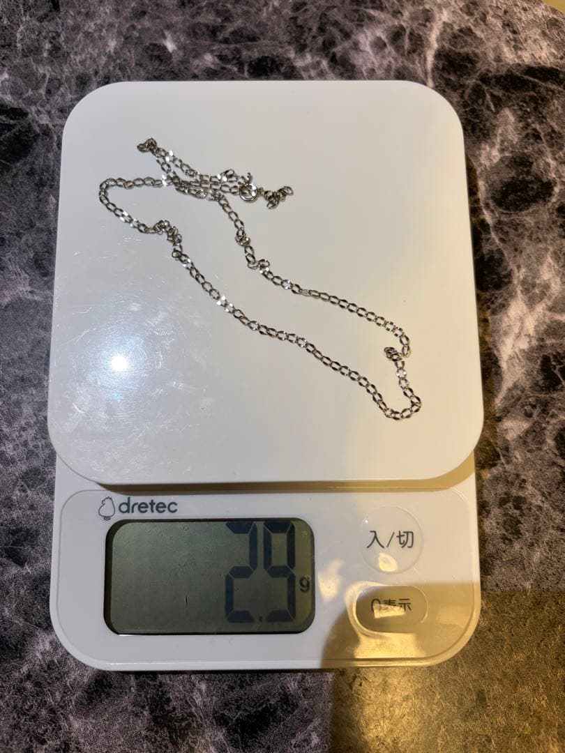 【値下げ中】プラチナ　デザインチェーンネックレス　PT メンズ　レディース美品