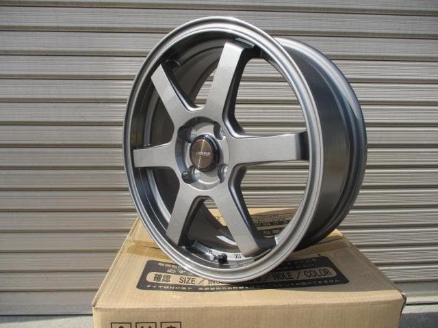 送料込み☆新品S6ガンメタ　16×6J　４本　アクア・ヤリス・カスタム軽カー