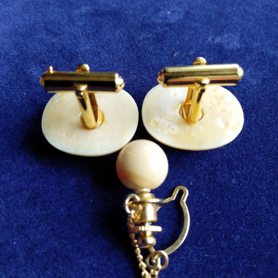 鯨歯　マッコウクジラ　カウス・ネクタイピン10セット（箱なし）②