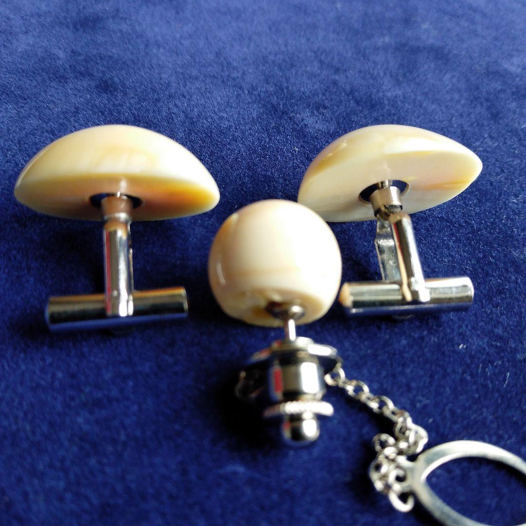 鯨歯　マッコウクジラ　カウス・ネクタイピン10セット（箱なし）②