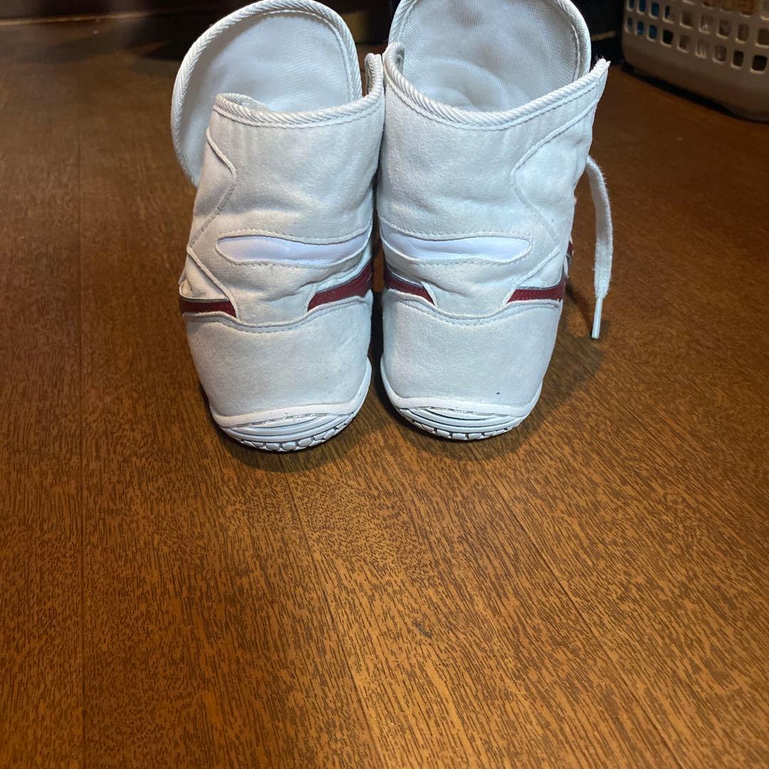 ASICS ボクシングシューズ ・レスリングシューズ　ホワイト/レッド