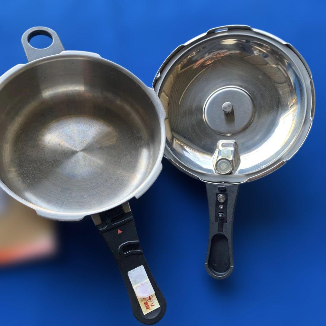 o*a様 アサヒ軽金属 日本製 圧力鍋 3.0L ゼロ活力なべ レシピ付き/中古