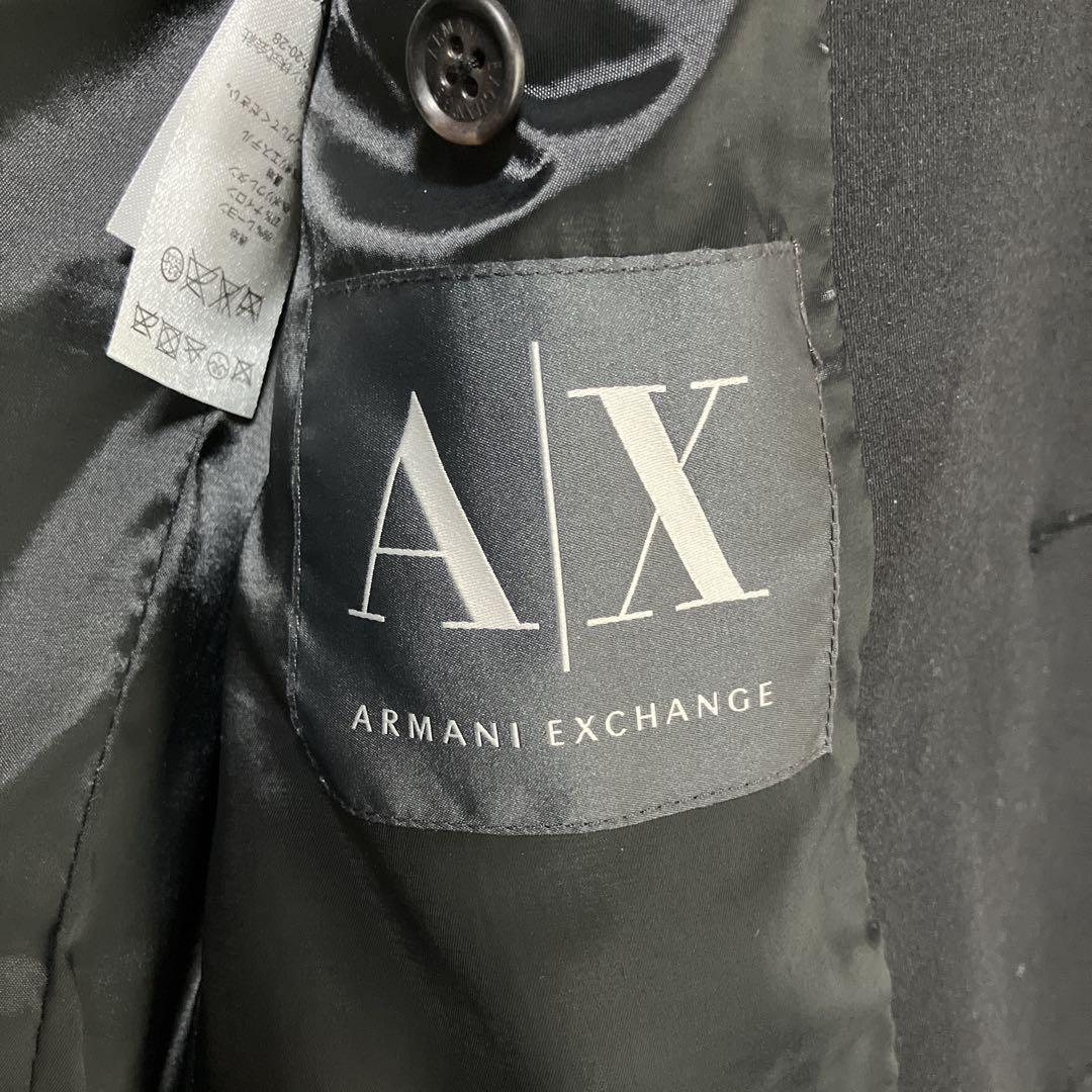 【美品】【ARMANI】テーラードジャケット　ブラック　2B ビジネス　スーツ