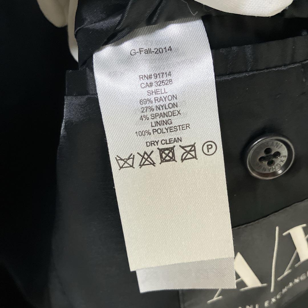 【美品】【ARMANI】テーラードジャケット　ブラック　2B ビジネス　スーツ