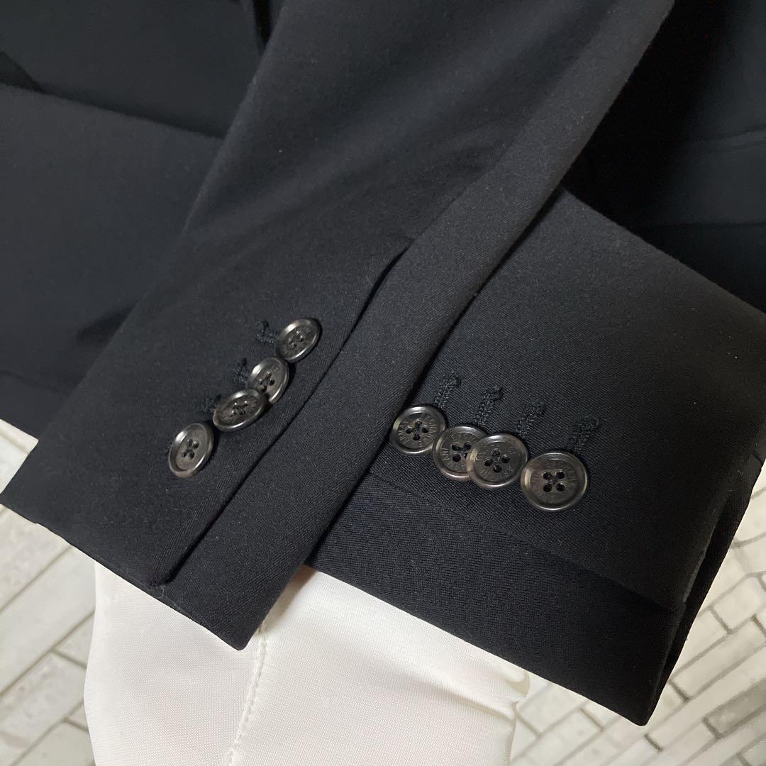 【美品】【ARMANI】テーラードジャケット　ブラック　2B ビジネス　スーツ