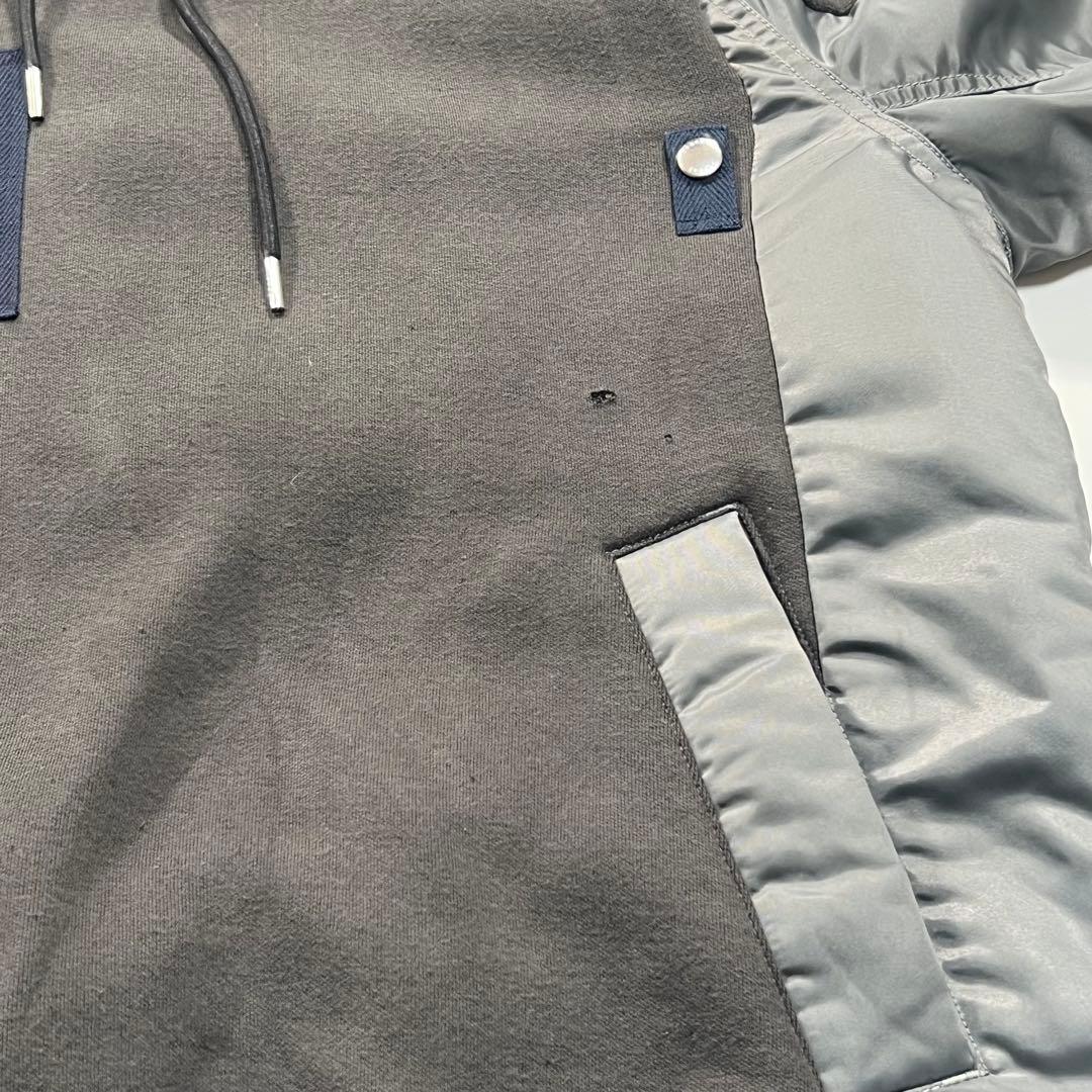 サカイ　sacai　スポンジスウェットブルゾン　23-03173M　グレー　3