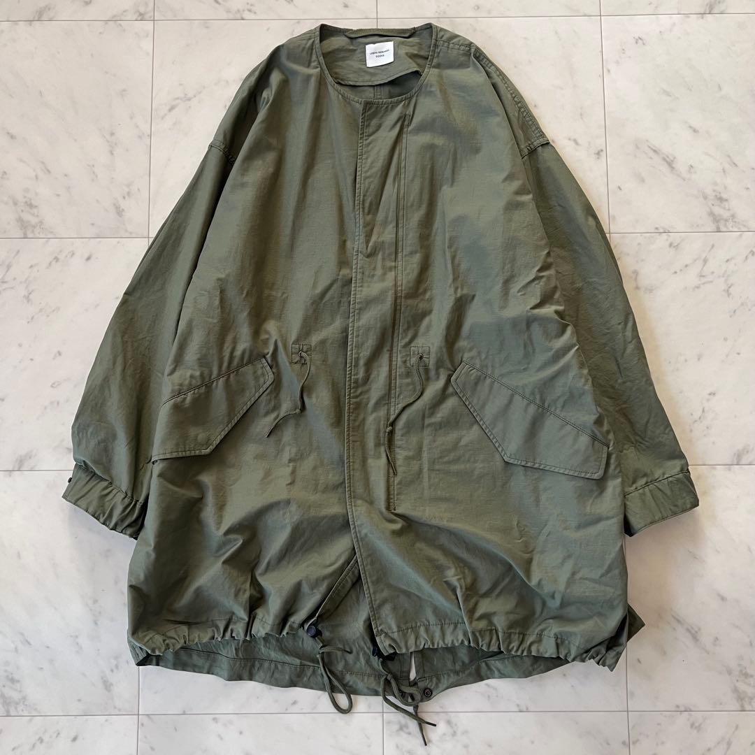 アーバンリサーチドアーズ　ノーカラーモッズコート　カーキ　M 24SS
