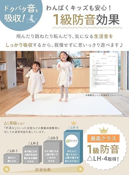 ★未開封品★ケラッタ　プレイマット 　200×140cm / ピンク×ホワイト