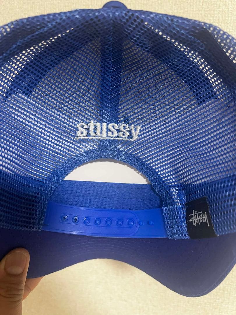 帽子 Stussy Trucker Cap - Beige/Blue