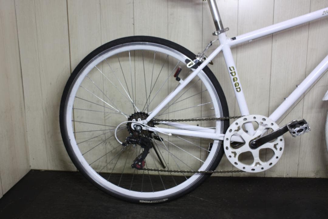 鳥*取様 21テクノロジー700C 6速 430mm クロスバイク WHITE