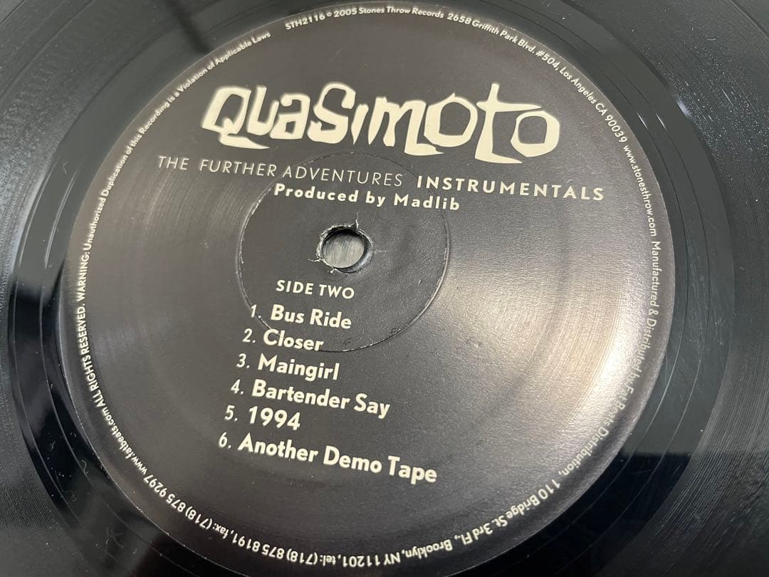 洋楽 QUASIMOTO 2LP Madlib J Dilla MF Doom
