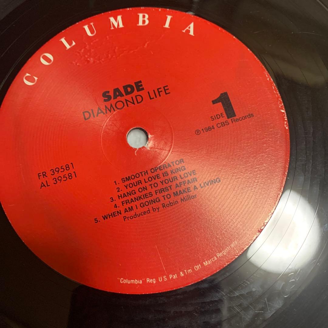 sade diamond life レコード　輸入盤　シュリンク付き