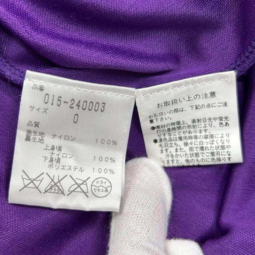 極美品　ヴィヴィアンタム　半袖ワンピース　パワーネット　花柄　パープル系　0