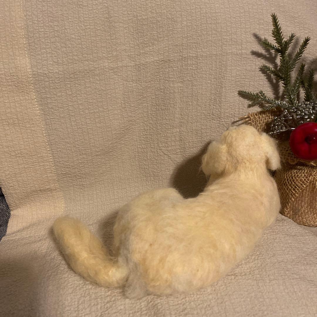 羊毛フェルト　ミニチュアダックス　犬