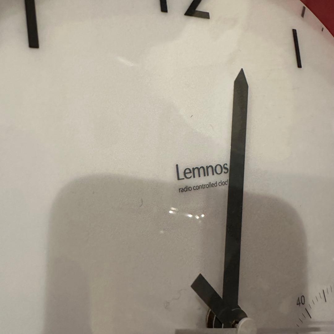 Lemnos 電波時計 温湿度計付 壁掛け時計 北欧 ミッドセンチュリー