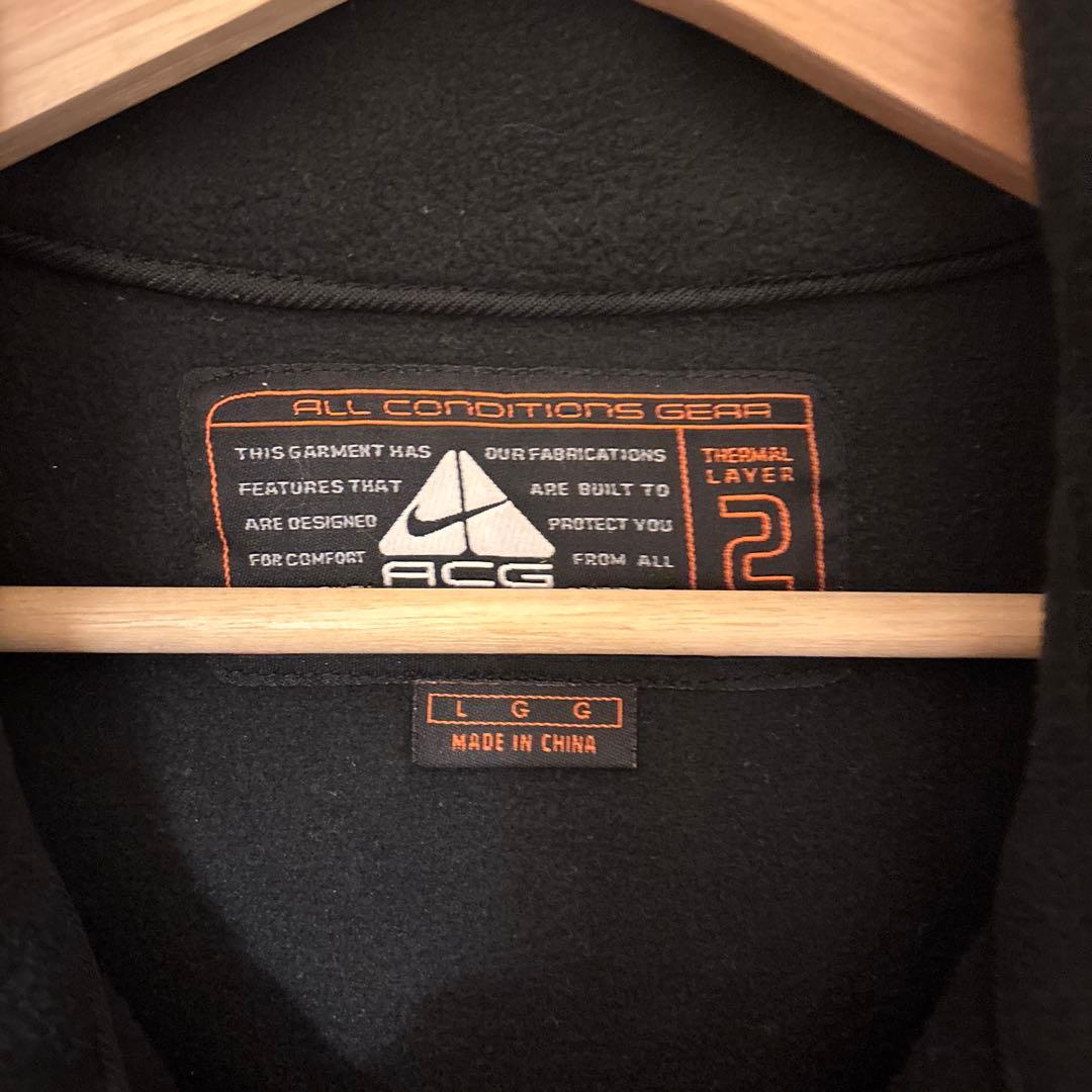 90s NIKEナイキacg フリースベスト黒