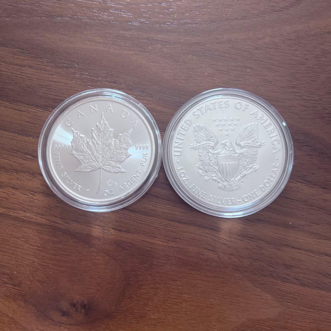 イーグル銀貨　メイプルリーフ 1オンス