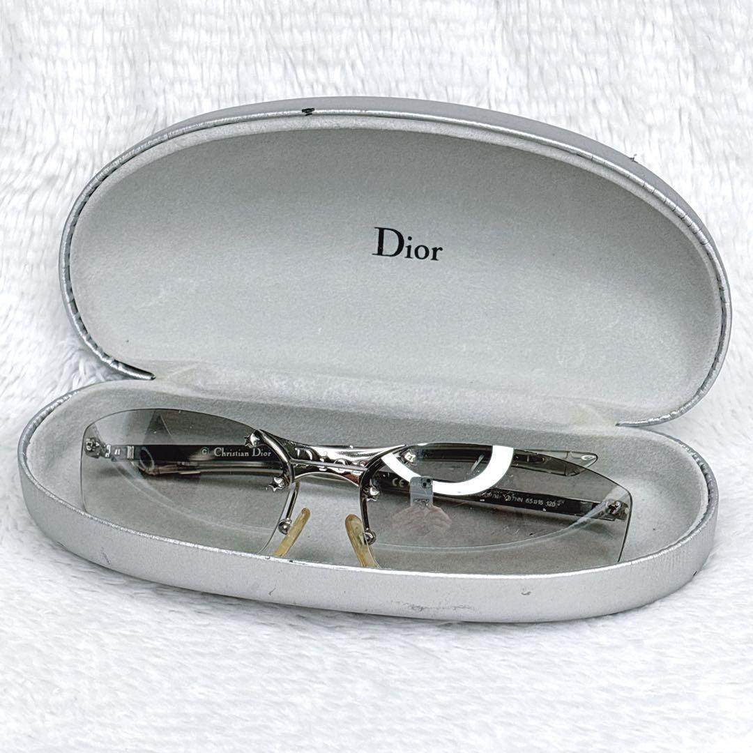 Christian Dior サイドロゴ　リムレスサングラス　archive