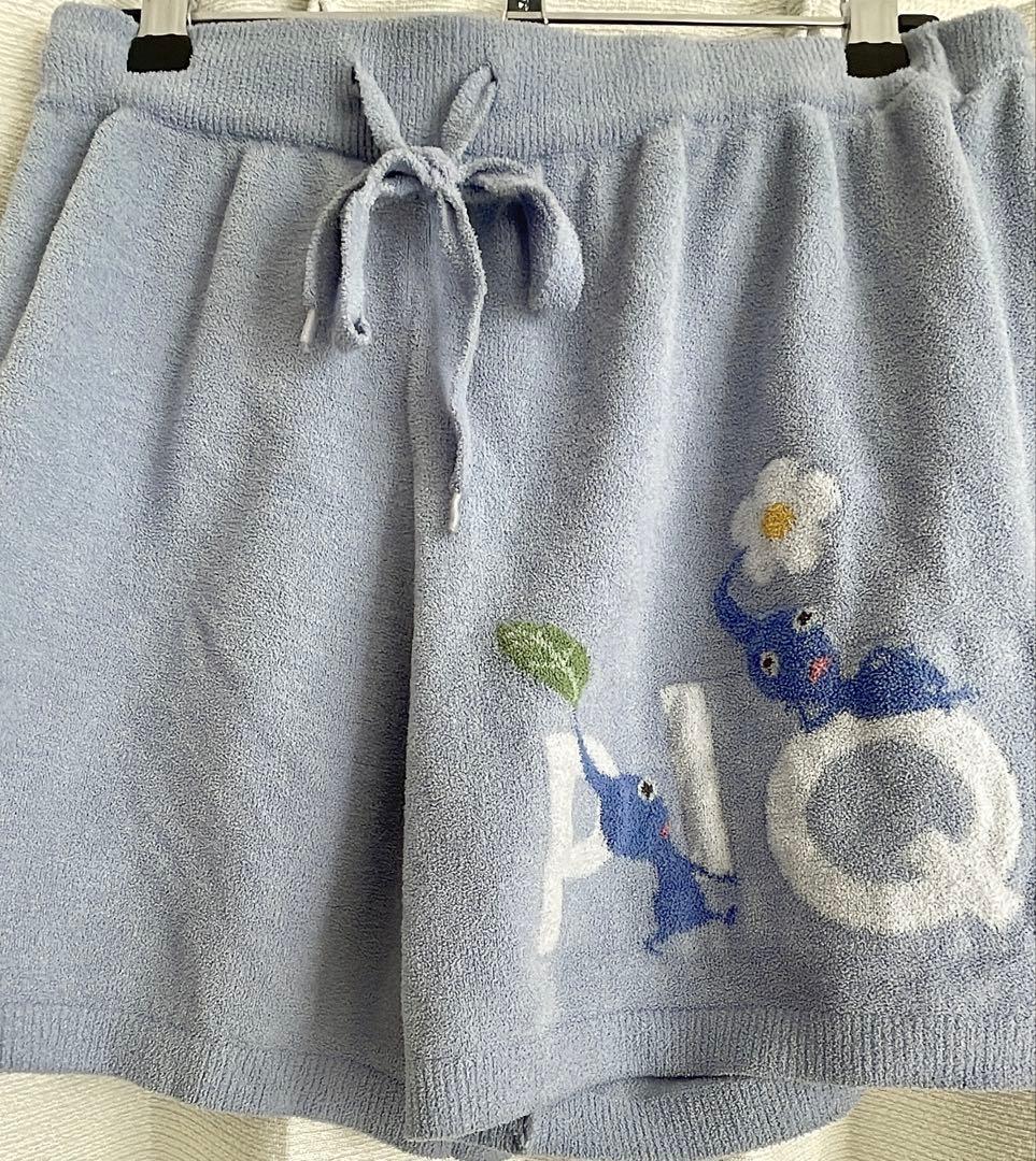 ピクミン　刺繍 ライトブルー ルームウェア