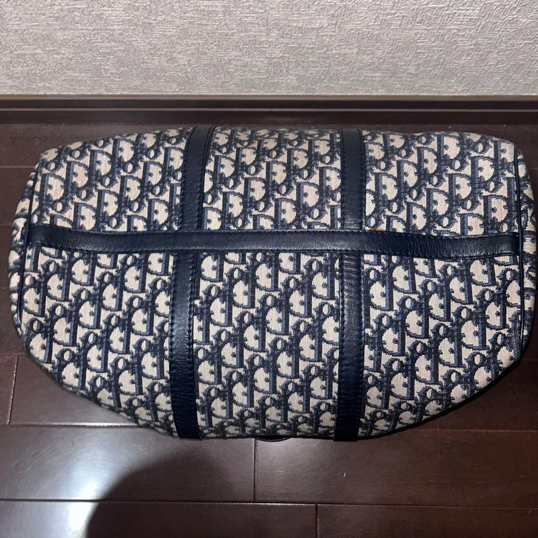 【極美品】Christian Dior トロッターボストンバッグ ネイビー