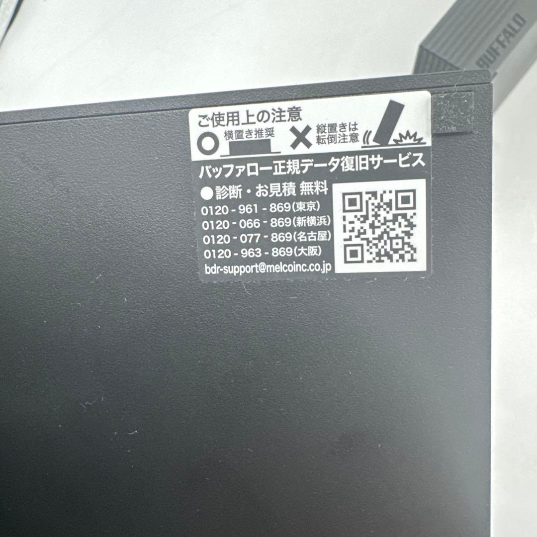 ④BUFFALO 外付けHDD ブラック2台　電源コードなし