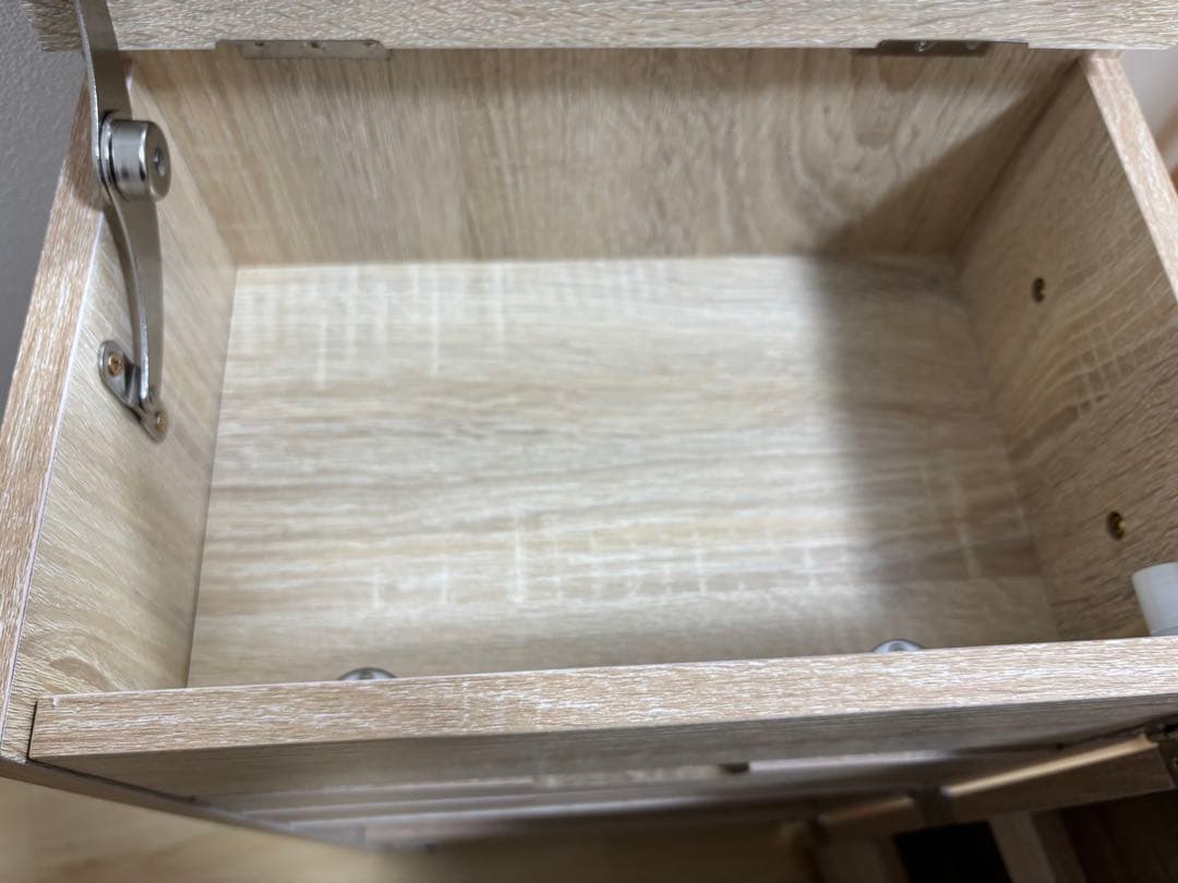 LOWYA 折りたたみ式ドレッサーワゴン　オーク