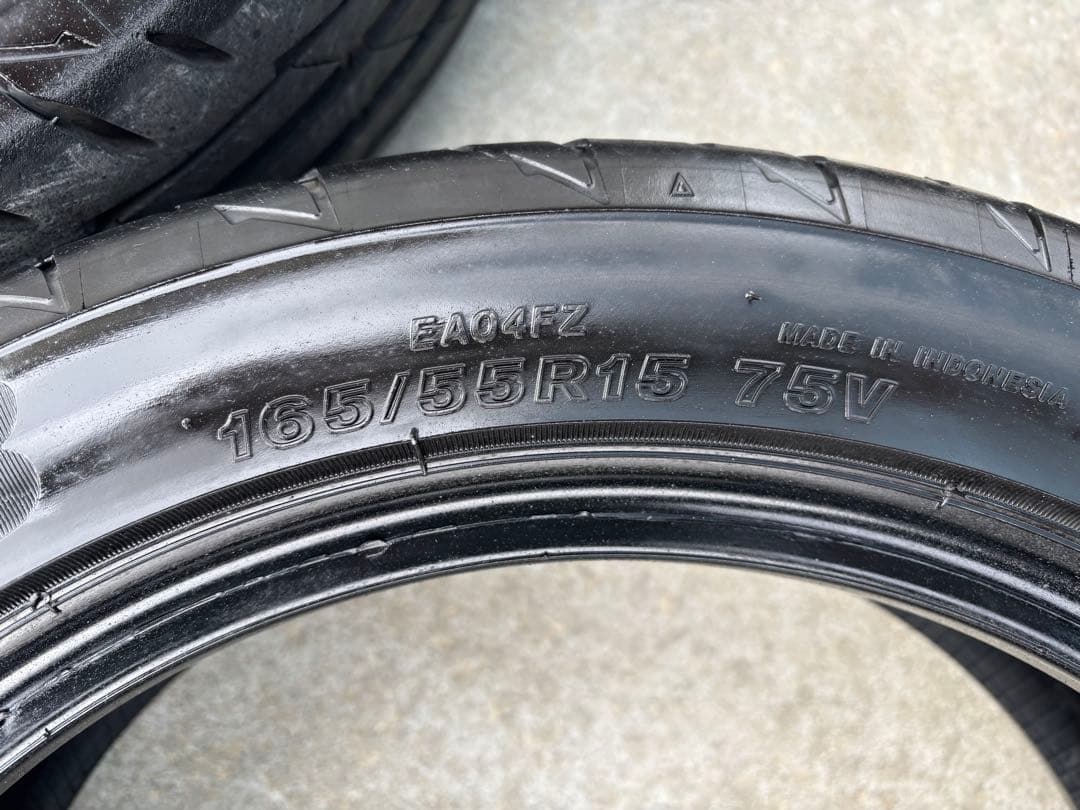 バリ山 23年製 ポテンザ アドレナリンRE004 165/55r15 4本