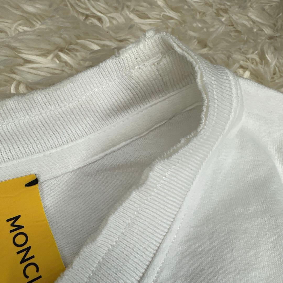【美品】モンクレール コットン アリシアキーズ クルーネック 半袖Ｔシャツ L