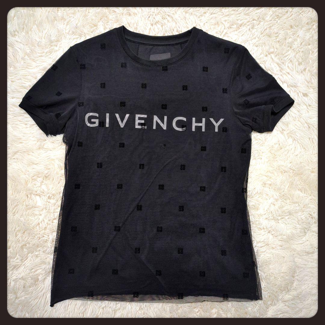 【入手困難・美品】ジバンシィ 4G チュール レイヤード Tシャツ 半袖 S