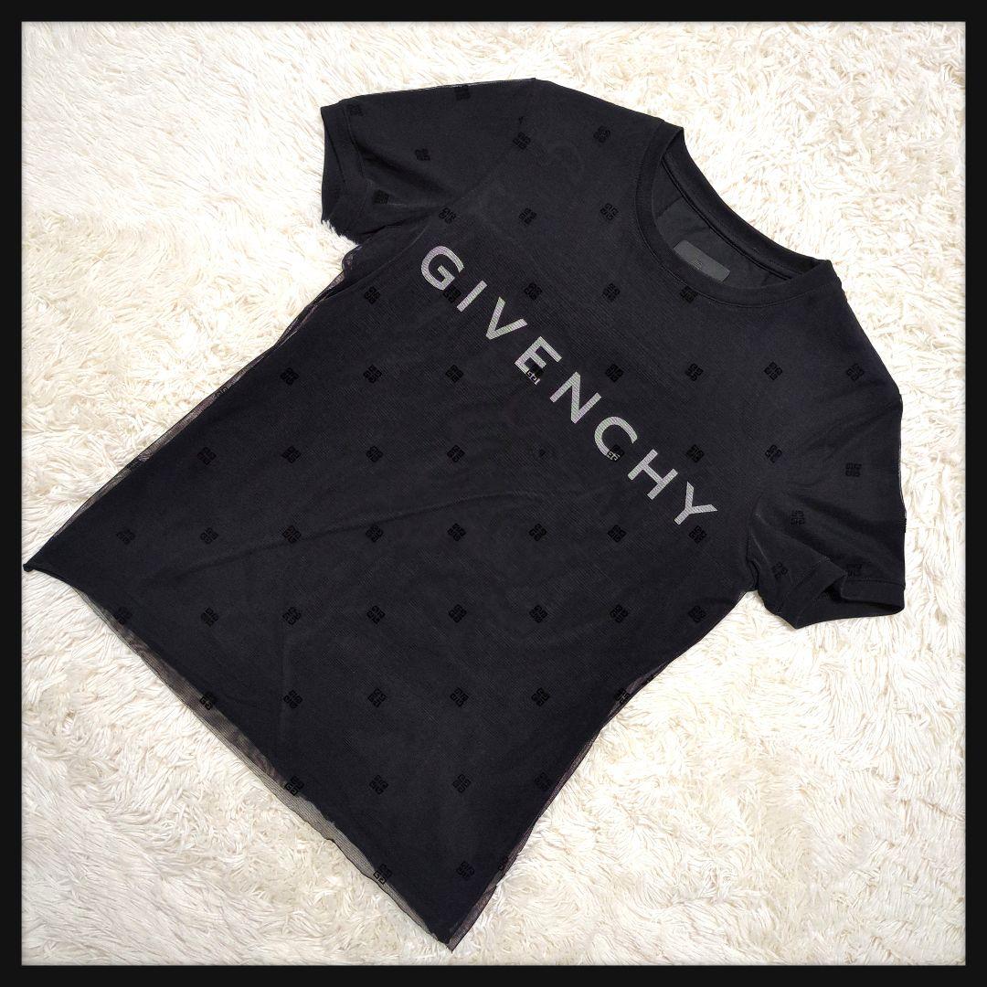 【入手困難・美品】ジバンシィ 4G チュール レイヤード Tシャツ 半袖 S