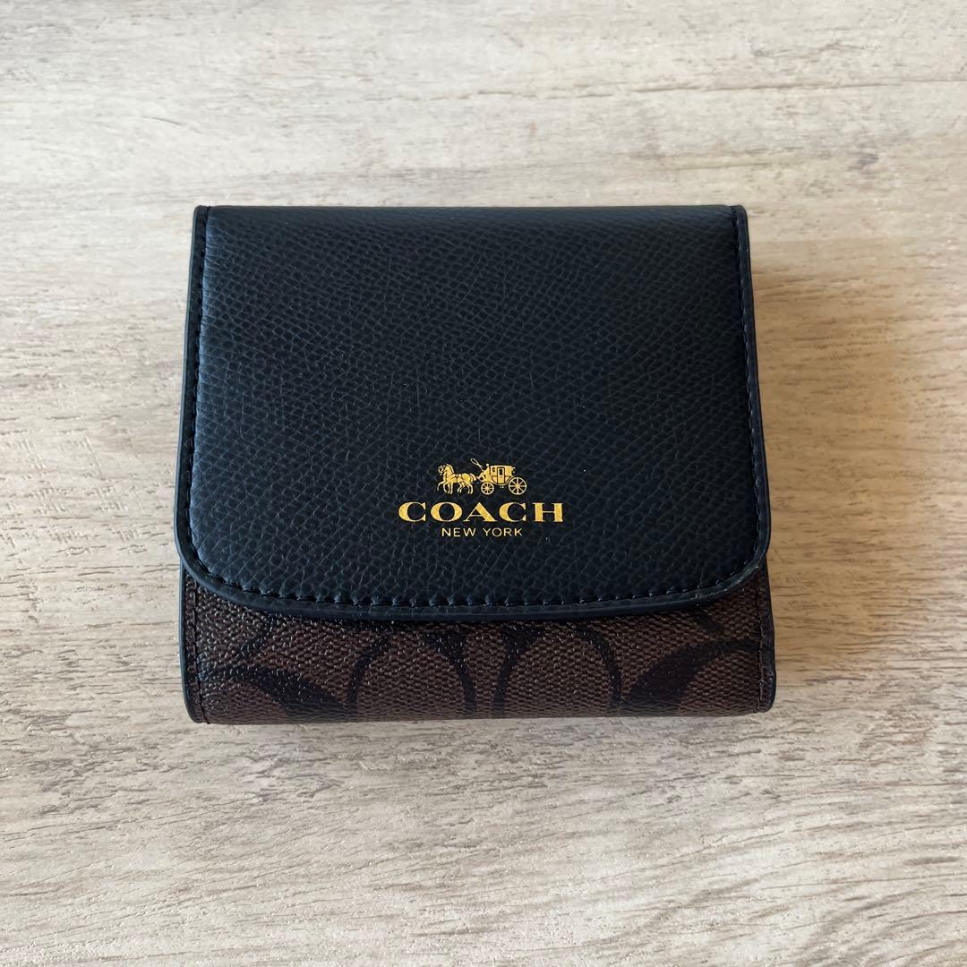 【只今箱無し価格】コーチ COACH 財布 Wホック シグネチャー F53837