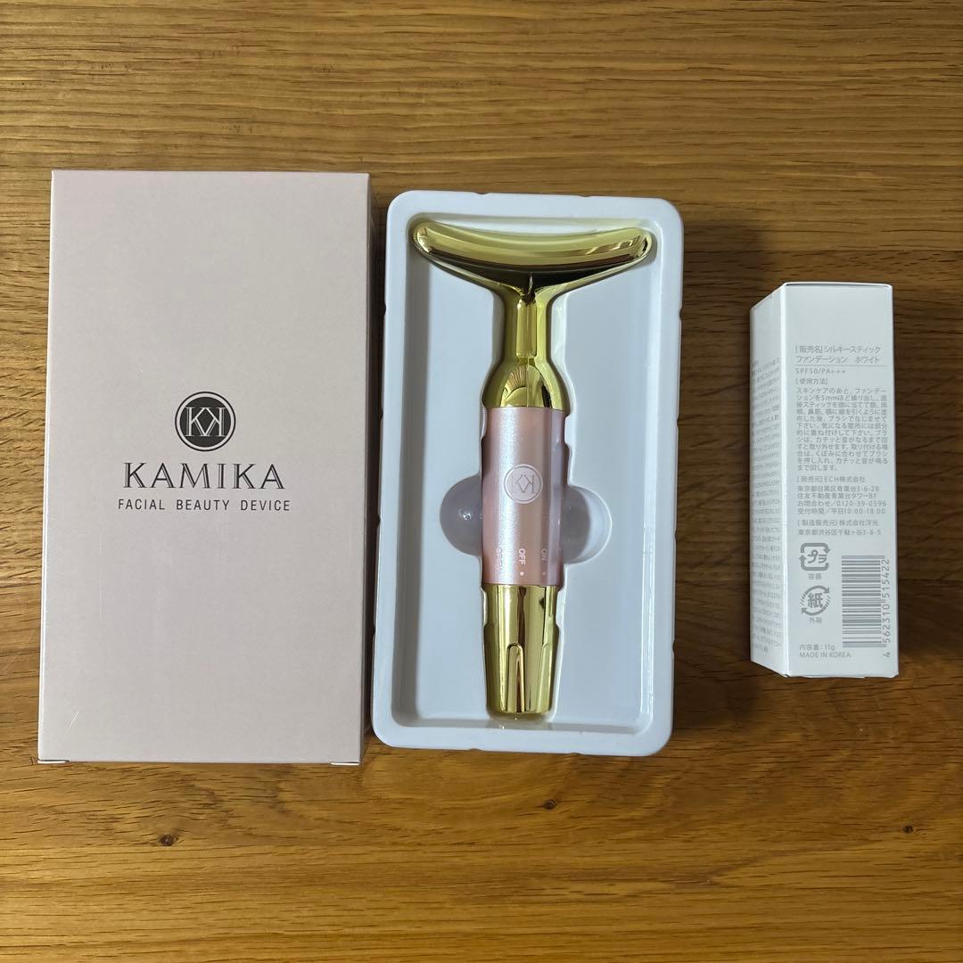 KAMIKA シルキースティックファンデーション 美顔器付き