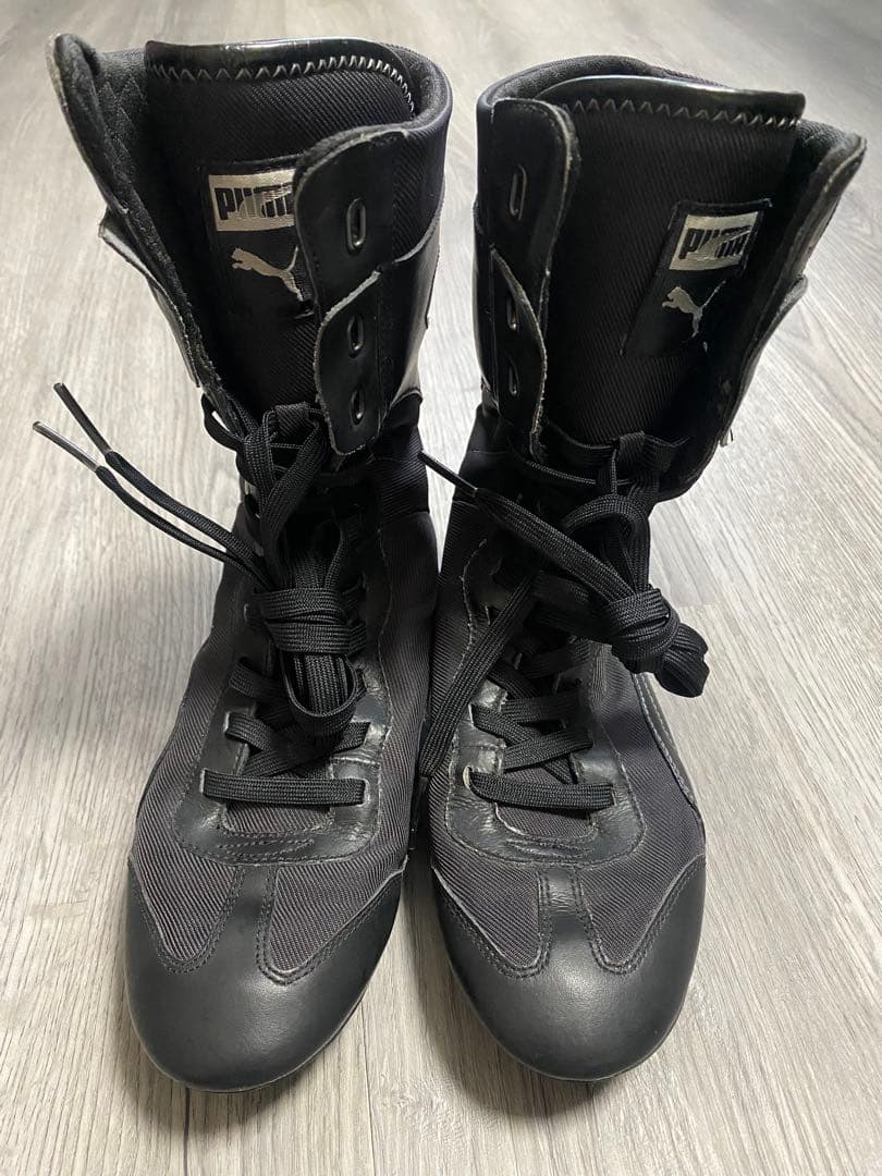 PUMA リングシューズ　ボクシングシューズ ブラック 24cm