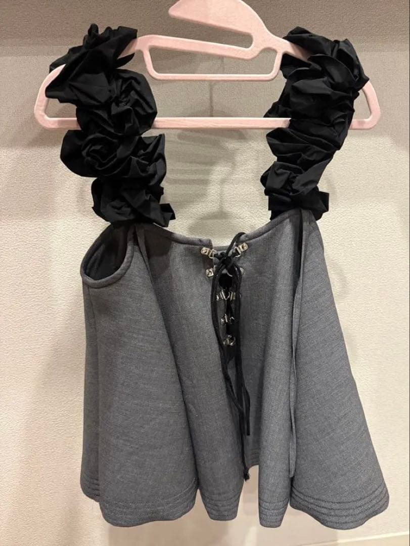 トップス MAISON SPECIAL Flower Strap 2way Tops