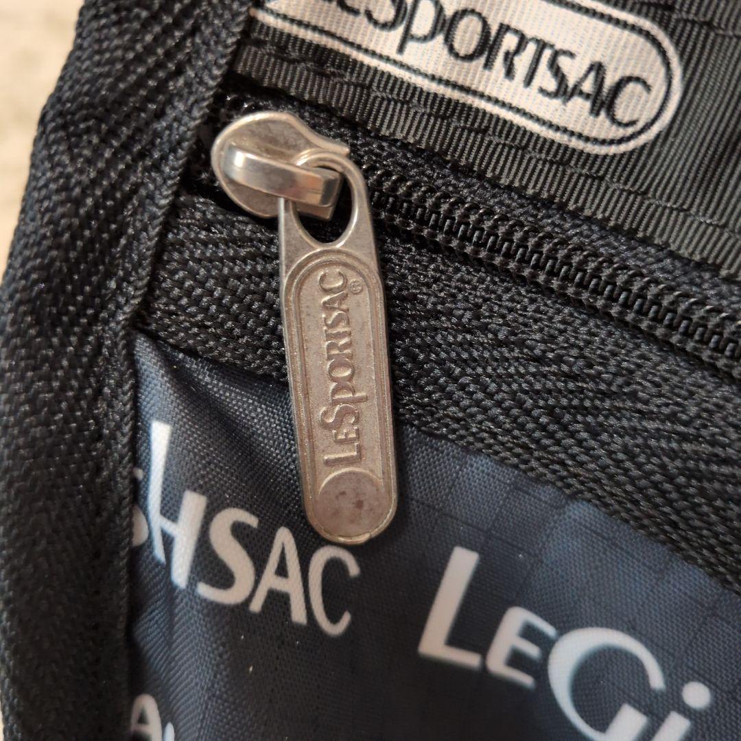 【極美品】レスポートサック　ボストン　大きいサイズ　英字　黒　2way